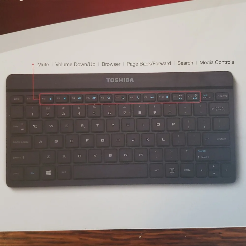 Toshiba Wireless Keyboard Windows Optimized.